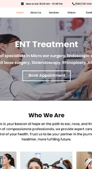 More ENT Website Templates
